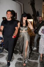 ADRIANA LIMA and Emir Uyar Night Out in Mykonos 07/09/2019