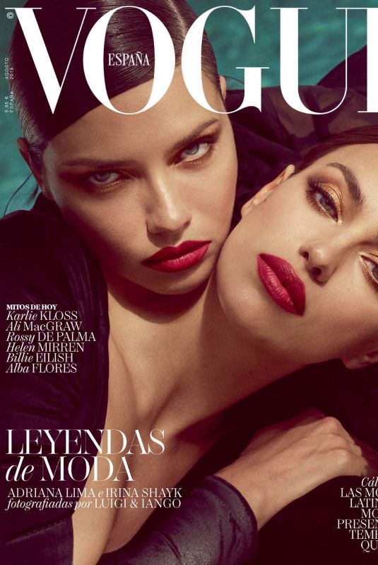ADRIANA LIMA and IRINA SHAYK in Vogue Magazine, Spain August 2019