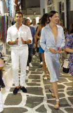 ADRIANA LIMA Out and About in Mykonos 07/09/2019