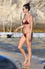 ALESSANDRA AMBROSIO in Bikini at a Beach in Mykonos 07/13/2019