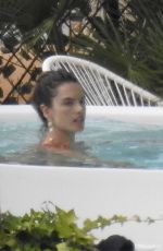 ALESSANDRA AMBROSIO in BIkini at a Pool in Ibiza 07/08/2019