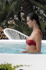 ALESSANDRA AMBROSIO in BIkini at a Pool in Ibiza 07/08/2019