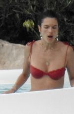 ALESSANDRA AMBROSIO in BIkini at a Pool in Ibiza 07/08/2019