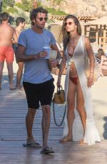 ALESSANDRA AMBROSIO in Bikini on the Beach in Mykonos 07/13/2019