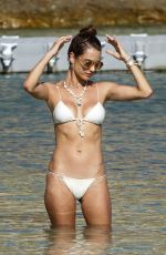 ALESSANDRA AMBROSIO in Bikinis on the Beach in Mykonos 07/18/2019
