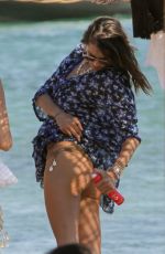 ALESSANDRA AMBROSIO in Bikinis on the Beach in Mykonos 07/18/2019