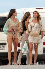 ALESSANDRA AMBROSIO Out and About on Mykonos Island 07/16/2019
