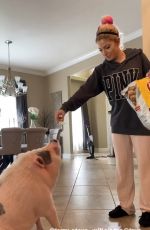 ALEXA BLISS with Her Larry-Steve Pig - Instagram Photos 07/27/2019