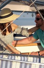 ALEXANDRA DADDARIO and Brendan Wallace at a Yacht in Capri 07/07/2019