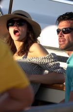 ALEXANDRA DADDARIO and Brendan Wallace at a Yacht in Capri 07/07/2019