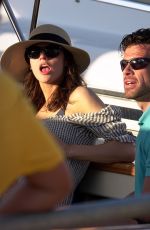 ALEXANDRA DADDARIO and Brendan Wallace at a Yacht in Capri 07/07/2019