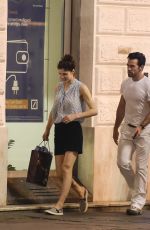 ALEXANDRA DADDARIO and Brendan Wallace Out for Dinner in Rome 07/07/2019