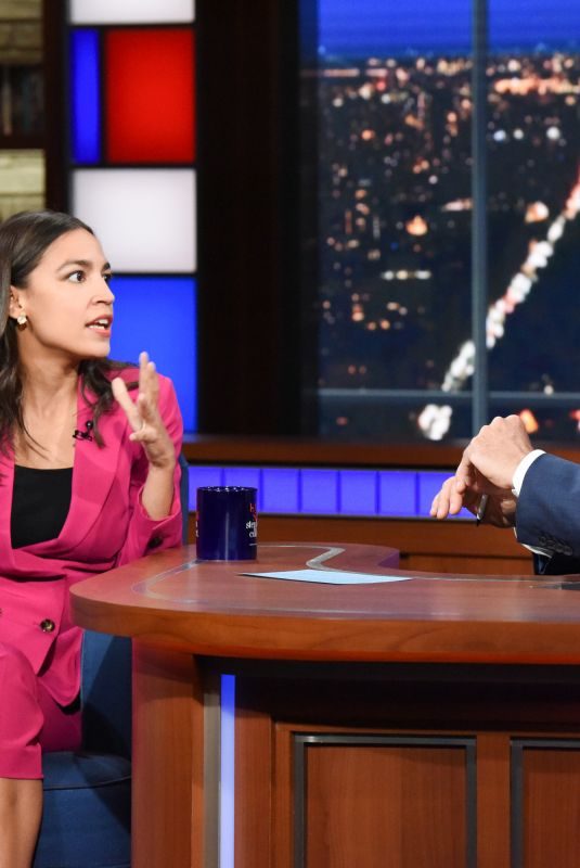 ALEXANDRIA OCASIO-CORTEZ at Late Show with Stephen Colbert 06/26/2019