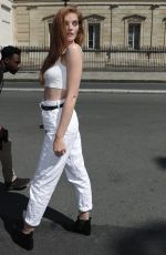 ALEXINA GRAHAM Leaves Jean Paul Gaultier Fashion Show in Paris 07/03/2019