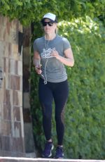 ALI LARTER Out Jogging in Los Angeles 07/02/2019