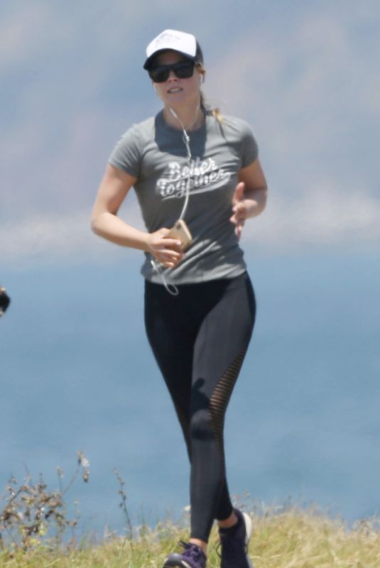 ALI LARTER Out Jogging in Los Angeles 07/02/2019