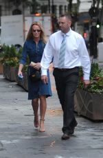 AMANDA HOLDEN Arrives at Heart Radio Studio in London 07/09/2019