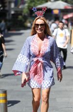 AMANDA HOLDEN Leaves Heart Radio in London 07/04/2019