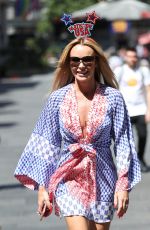 AMANDA HOLDEN Leaves Heart Radio in London 07/04/2019