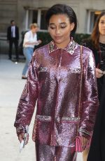 AMANDLA STENBERG Leaves Maison Valentino Show in Paris 07/03/2019