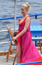 AMBER HEARD in Bikini at a Yacht on Amalfi Coast 07/27/2019