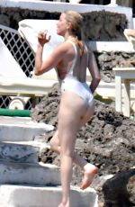 AMBER HEARD in Swimsuit at a Beach on Amalfi Coast 07/28/2019