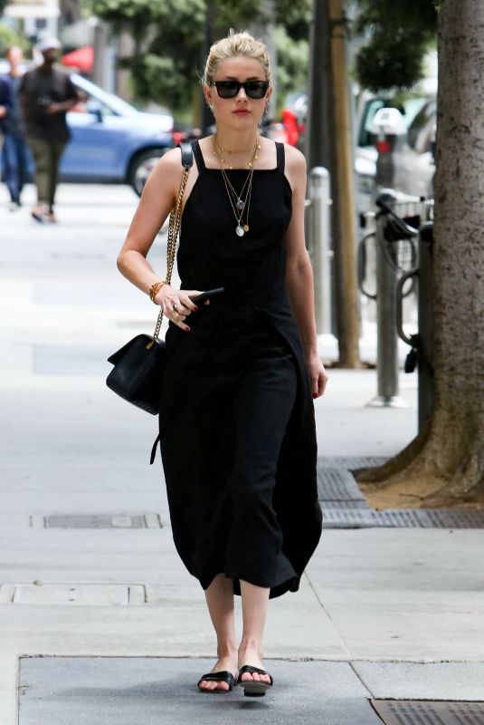 AMBER HEARD Out and About in Santa Monica 07/10/2019