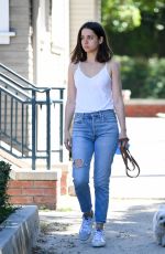ANA DE ARMAS in Denim Out with Her Dog in Los Angeles 07/30/2019