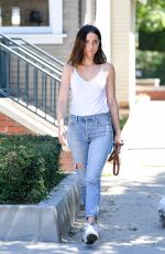 ANA DE ARMAS in Denim Out with Her Dog in Los Angeles 07/30/2019