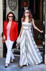 ANGELINA JOLIE Leaves Guerlain Boutique in Paris 07/09/2019