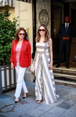 ANGELINA JOLIE Leaves Guerlain Boutique in Paris 07/09/2019