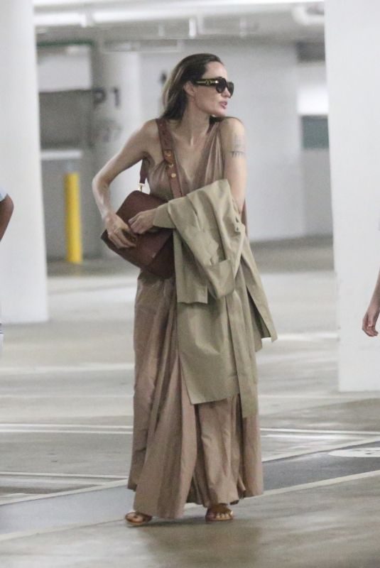 ANGELINA JOLIE Shopping at Century City Mall in Los Angeles 07/23/2019
