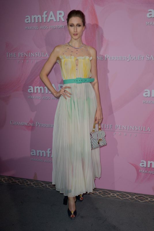 ANNA CLEVELAND at Amfar Gala in Paris 06/30/2019