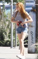 ARIEL WINTER in Denim Shorts at McConnell