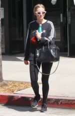 ASHLEE SIMPSON Leaves a Gym in Studio City 07/22/2019