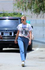 ASHLEE SIMPSON Out Shopping in Studio City 07/09/2019