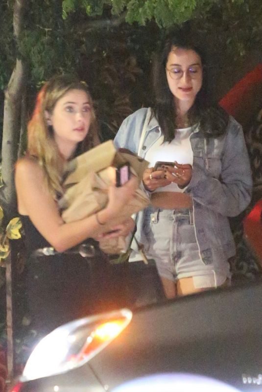 ASHLEY BENSON Out for Dinner with a Friend in Los Feliz 07/23/2019