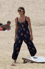 ASHLEY GREENE at a Beach Party in Los Angeles 07/14/2019