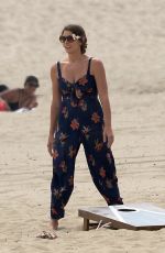 ASHLEY GREENE at a Beach Party in Los Angeles 07/14/2019