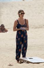 ASHLEY GREENE at a Beach Party in Los Angeles 07/14/2019
