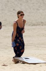 ASHLEY GREENE at a Beach Party in Los Angeles 07/14/2019