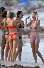 BASKIN CHAMPION in Bikini at a Beach in Miami 07/13/2019