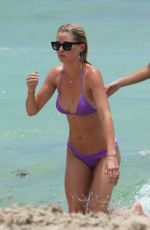 BASKIN CHAMPION in Bikini at a Beach in Miami 07/13/2019