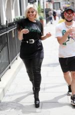 BEBE REXHA Arrives at KissFM Studios in London 07/11/2019