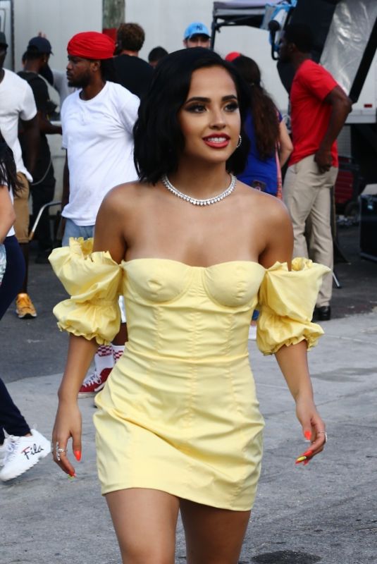 BECKY G on the Set of Her New Music Video in Miami 07/30/2019