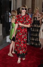 BEE SHAFFER and ANNA WINTOUR at Opening Night Arrivals for Moulin Rouge in New York 07/25/2019