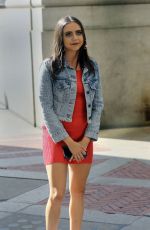 BEL POWLEY on the Set of Judd Apatow
