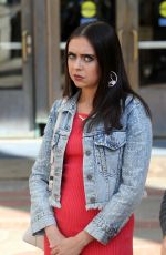 BEL POWLEY on the Set of Judd Apatow