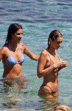 BELLA and GIGI HADID in Bikinis at a Beach on Mykonos Island 07/29/2019