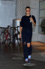 BELLA HADID Heading to a Michael Kors Photoshoot in New York 07/11/2019